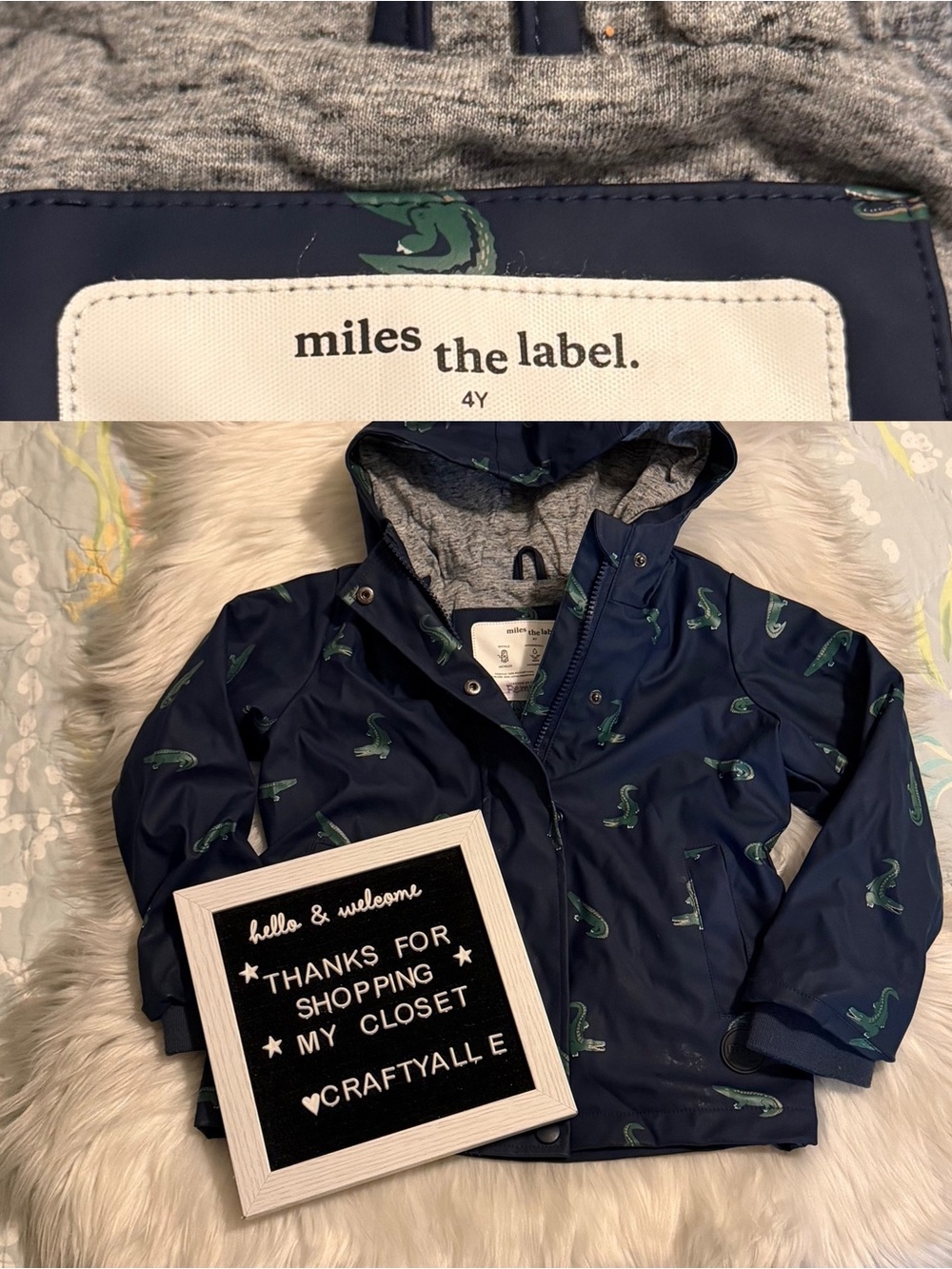 Miles the Label Kids’ Hooded Raincoat | 4Y